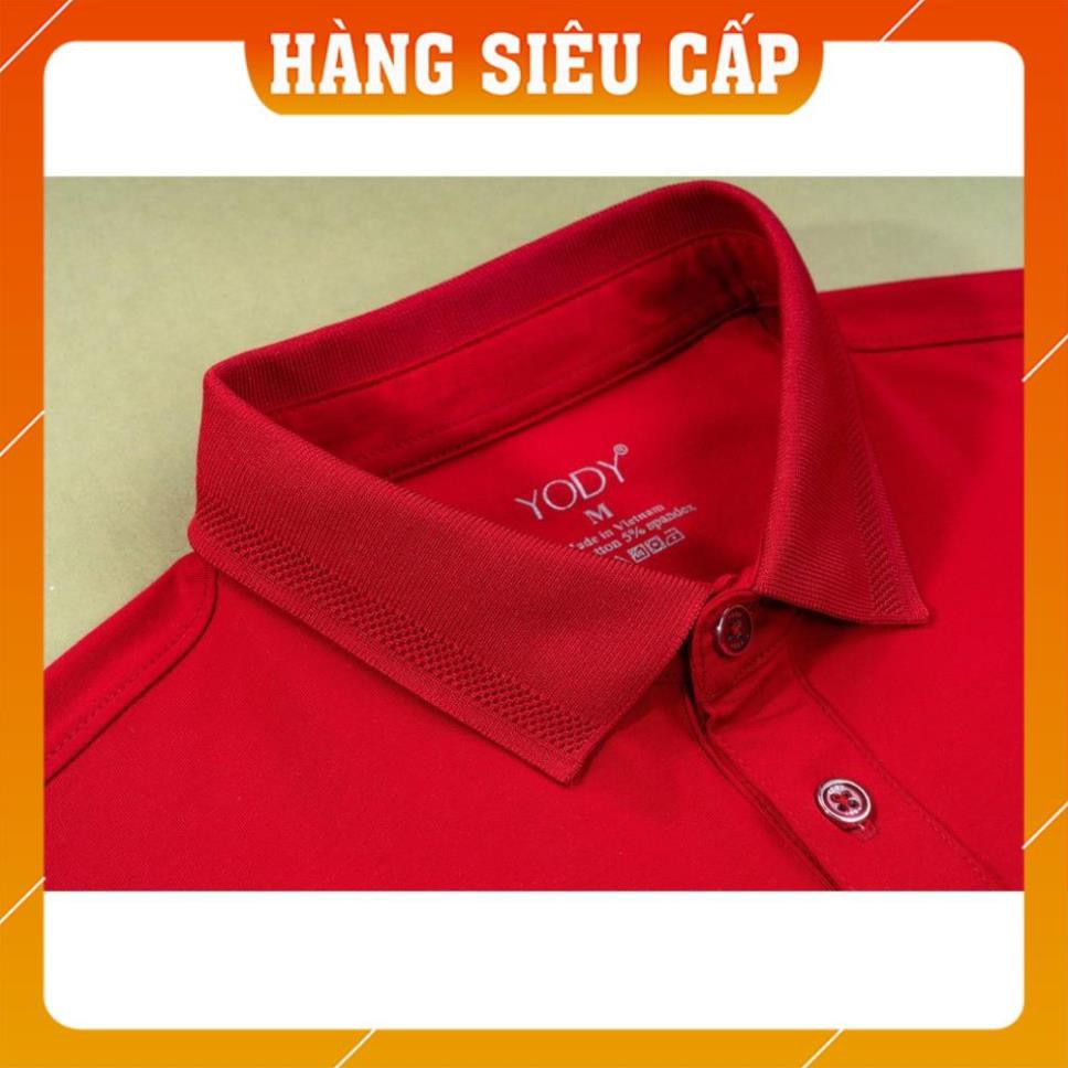 [FREESHIP - HÀNG CAO CẤP] Áo polo/ Áo thun nam pima yody ĐỎ ĐÔ + TRẮNG