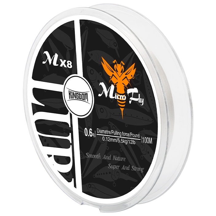 Dây Câu Cá Kingdom Bện 4 Sợi Dài 100m mx8