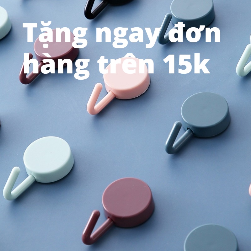Móc Treo Đồ Dán Tường Không Đục Lỗ Nhiều Màu Sắc