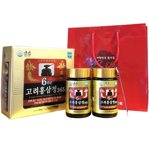 CAO HỒNG SÂM CÔ ĐẶC CHÍNH HÃNG HÀN QUỐC, HỘP 2 LỌ x 240Gr