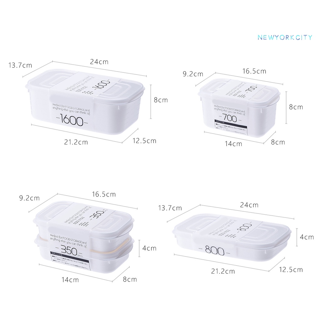 Hộp Nhựa Đựng Thực Phẩm Có Nắp Chịu Nhiệt Tốt NYC 350/700/800/1600ml