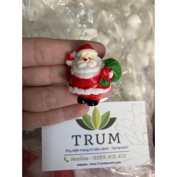 Ông Già Noel Phụ kiện tranh trí tiểu cảnh noel