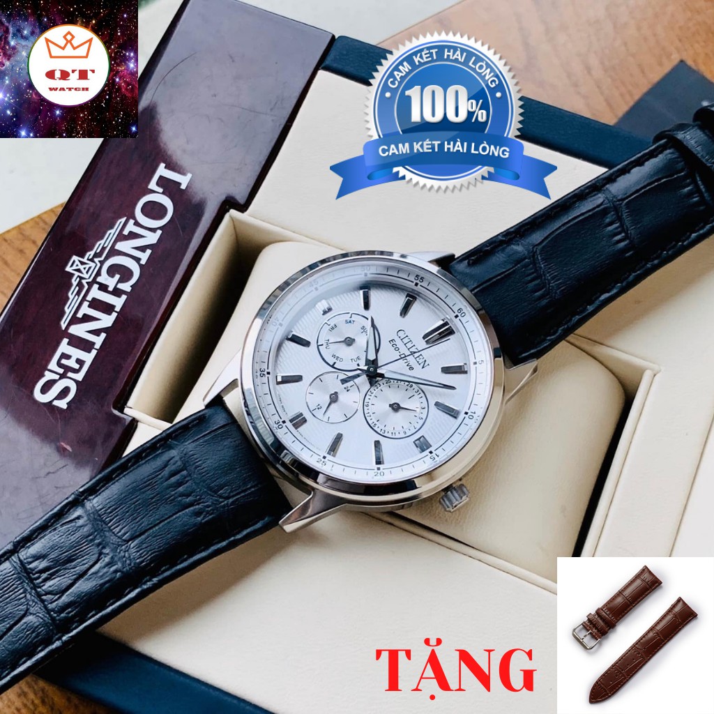 Đồng Hồ Nam Chính Hãng CITIZEN BU2070-04A Eco-drive Tặng Dây Da Cao Cấp