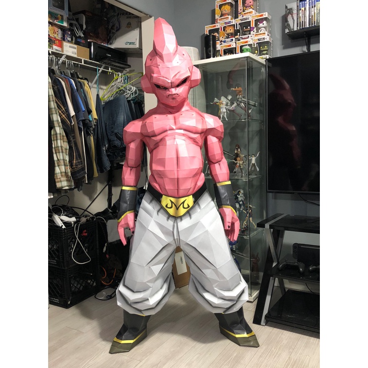 Bộ kit mô hình giấy 3d Kid buu ma bư gầy cỡ lớn Dragonball figures mô hình bảy viên ngọc rồng