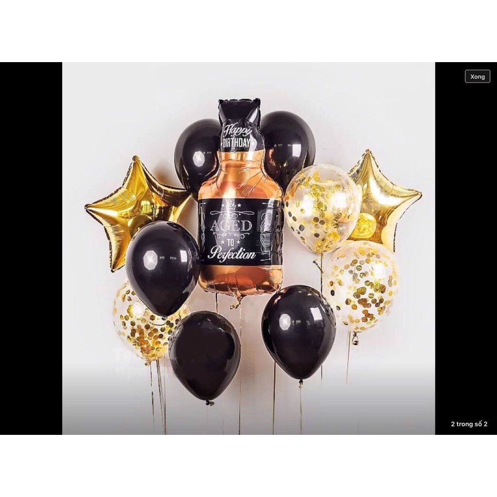 Bộ bong bóng bay Happy Birthday hla49