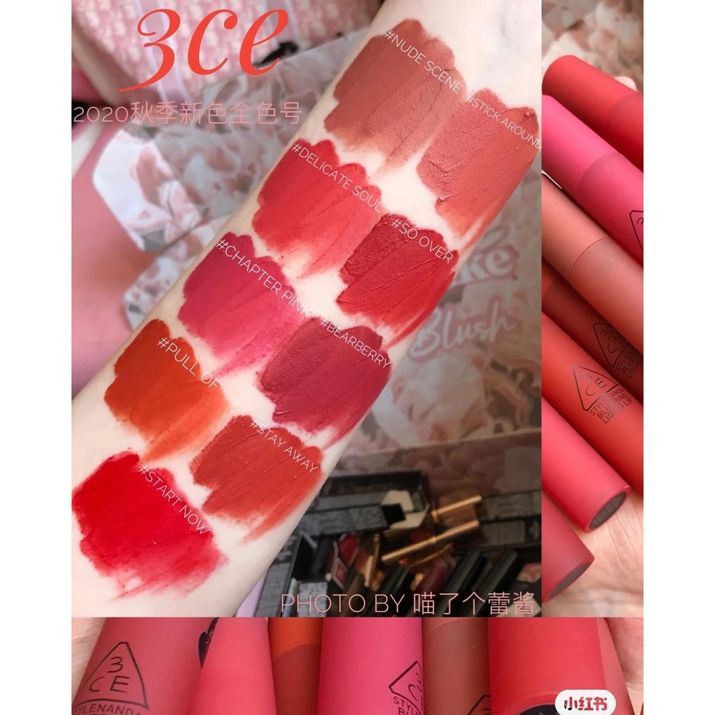 SON KEM LÌ 3CE BLURRING LIQUID LIP