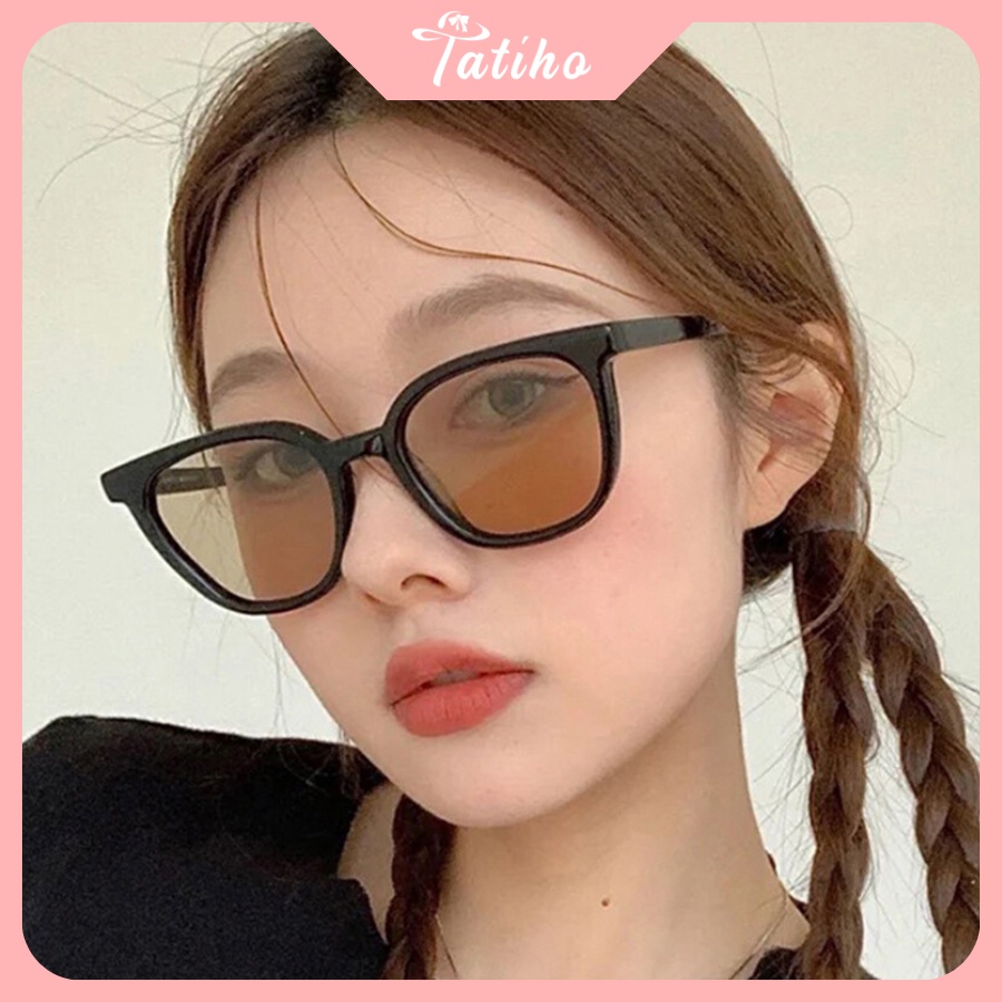 Kính Mát (Kính Râm) Hình Vuông Gọng Nhựa Phong Cách Hàn Quốc - Tatiho - Mã MK036