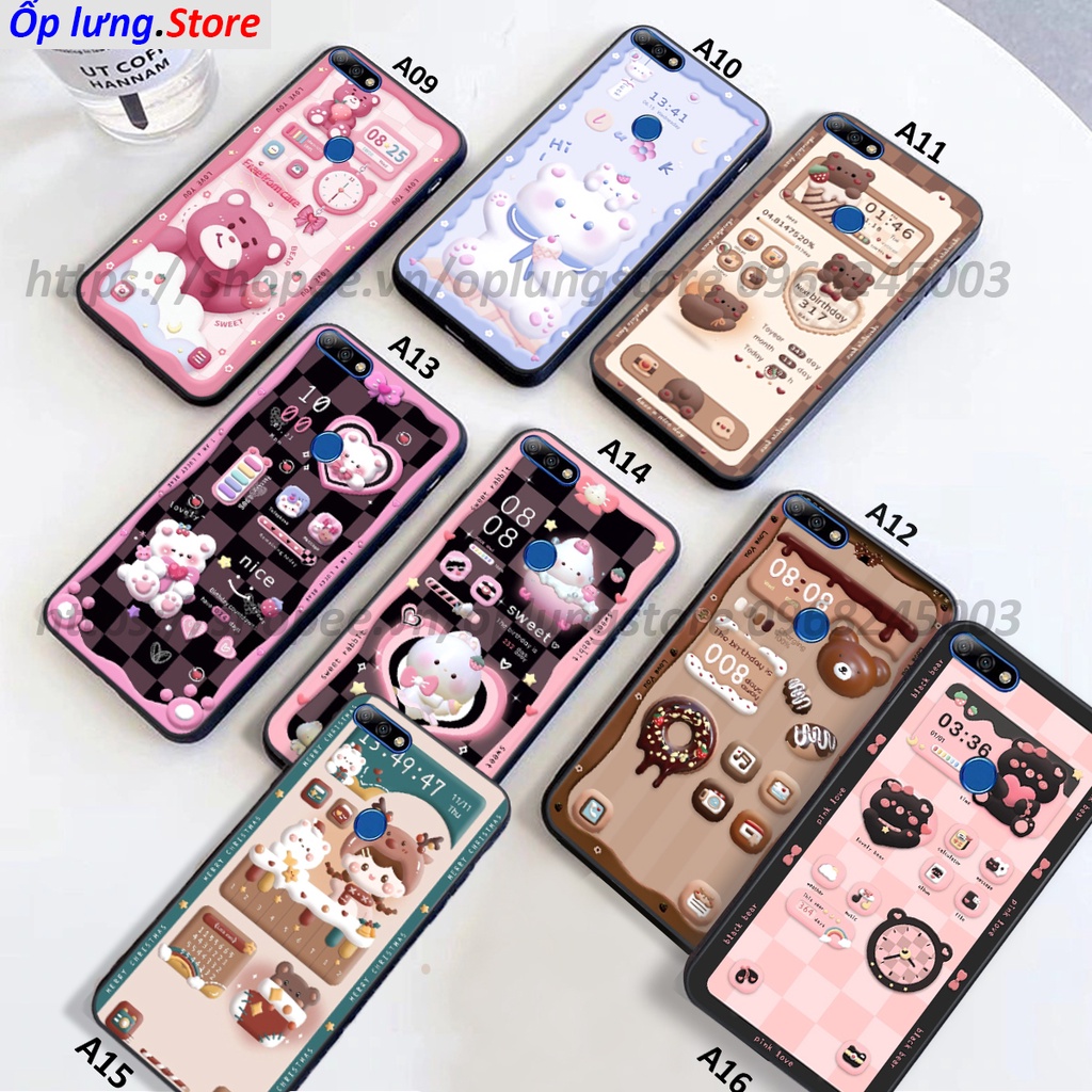 Ốp lưng Huawei Y6 Prime/ Y6 2018/ Y7 Prime-Pro 2018/ Y9 2018 in hình 3D gấu,thỏ cute dễ thương