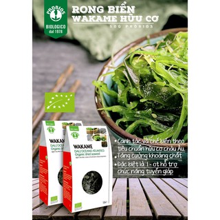 Rong biển Wakame hữu cơ 50g ProBios Organic Wakame Seaweed