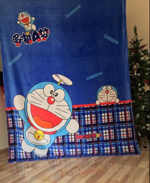 Ninikids: Chăn băng lông spiderman, ô tô mc queen, Doreamon, pooh cho bé trai ( 180*200cm)