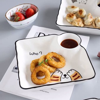 Đĩa sứ vuông, đĩa sushi kiểu Nhật