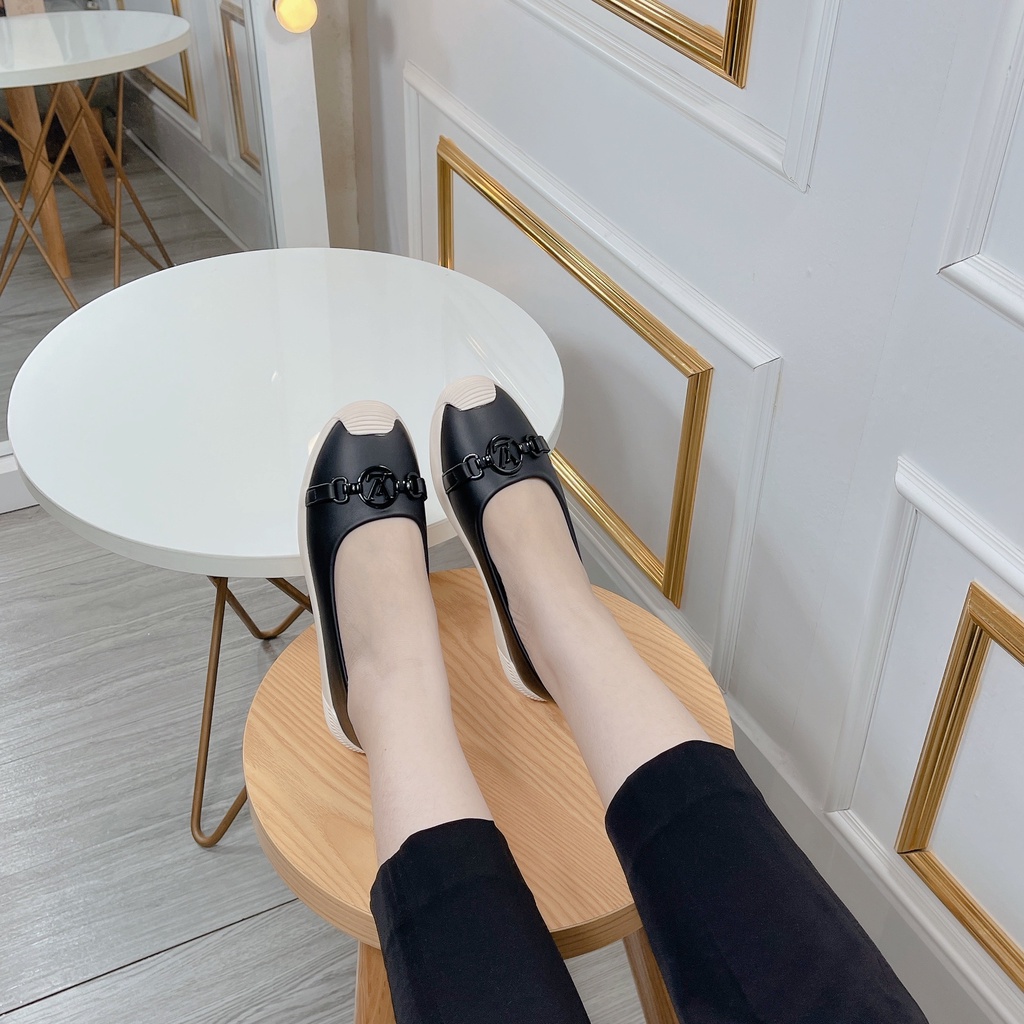 Giày Bệt Nữ - Giày búp bê chất da xinh xắn chống trơn trượt tốt phong cách hàng hộp cao cấp