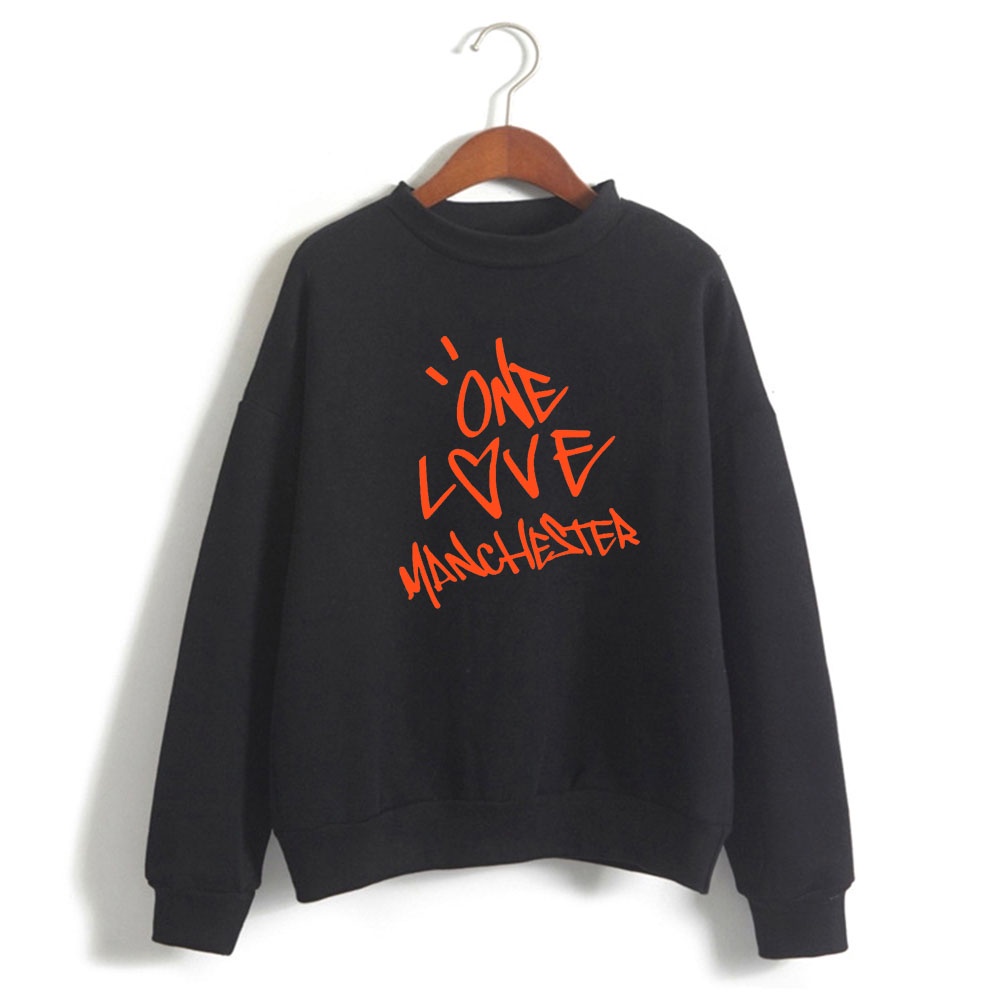 Áo Thun Sweater In Chữ ONE LOVE MANCHESTER Mùa Đông Mới Bán Chạy 2022 Cho Nữ
