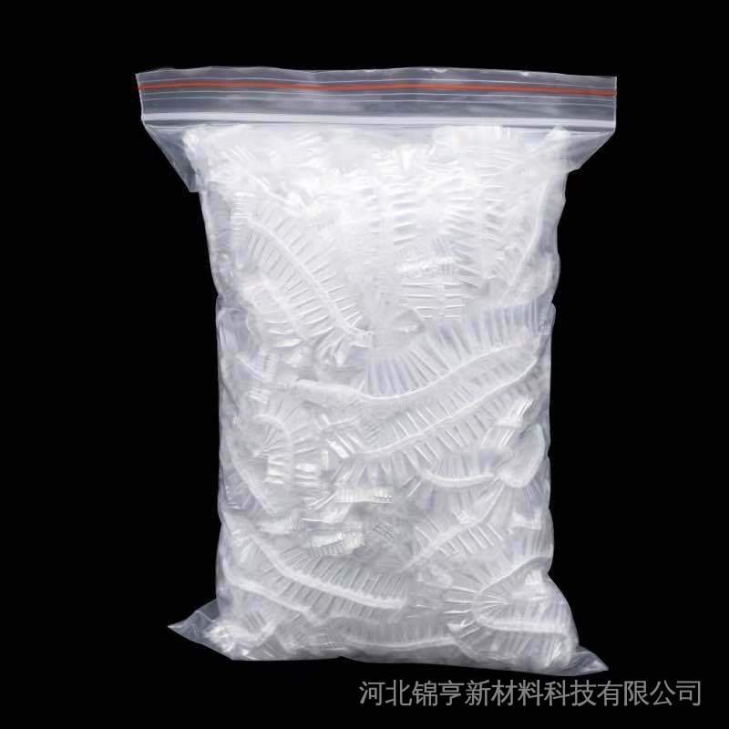 Set 100 Dải Mũ Tắm Bằng Nhựa Pe Dày Dặn Chống Nước Dùng Một Lần Cho Khách Sạn