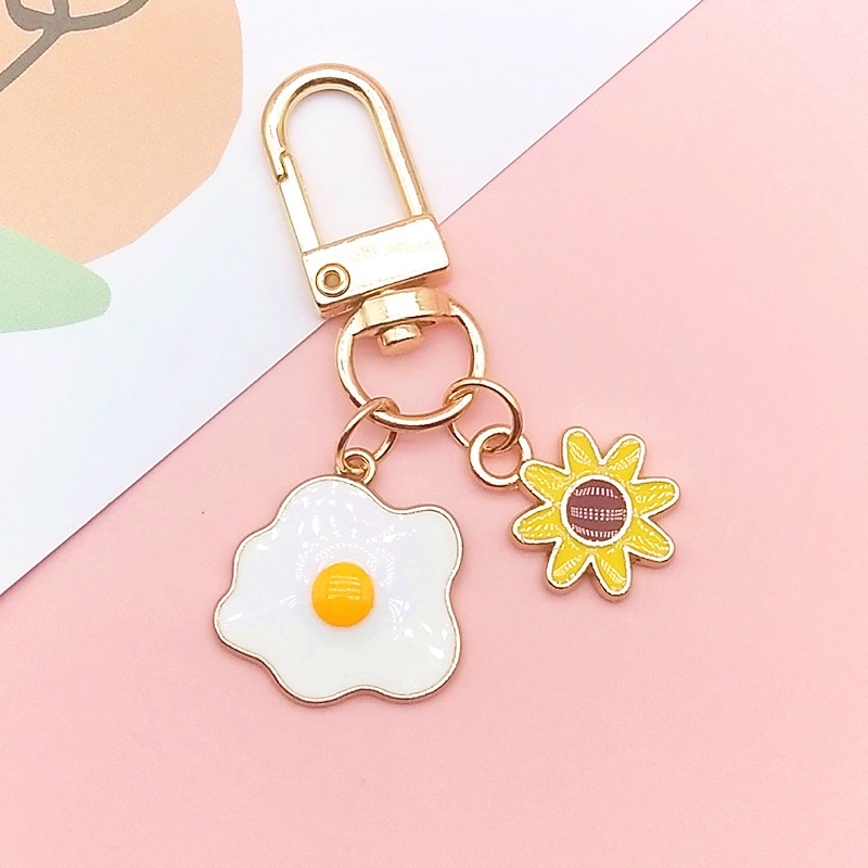 Móc Khóa Kim Loại 6 Kiểu Dáng Dễ Thương Dùng Làm Quà Tặng Cho Bạn Bè