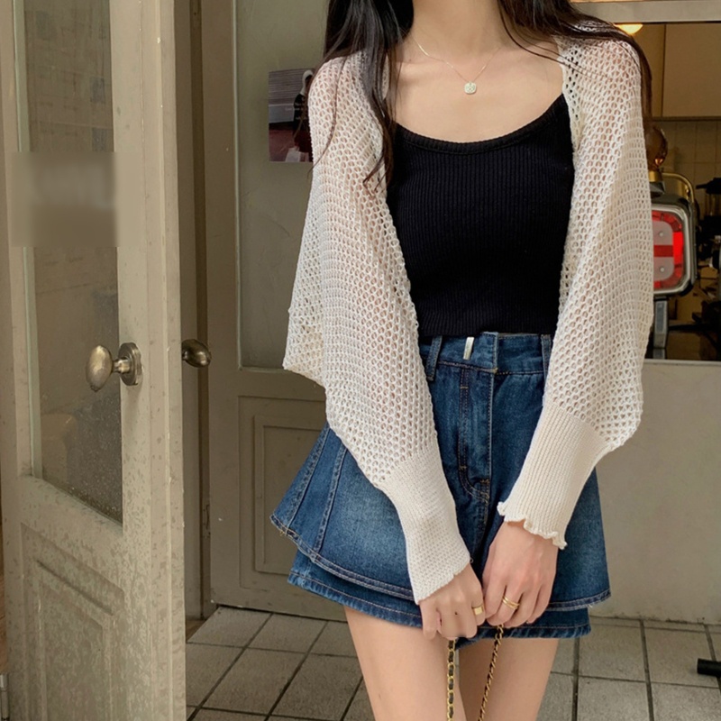 Áo Khoác Cardigan Tay Dài Dáng Rộng Chống Nắng Thời Trang Mùa Hè Tinh Tế Cho Nữ