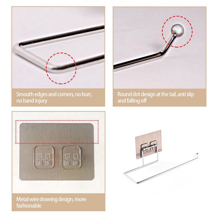 Giá Treo Khăn Giấy Tự Dính Tiện Dụng Cho Nhà Bếp