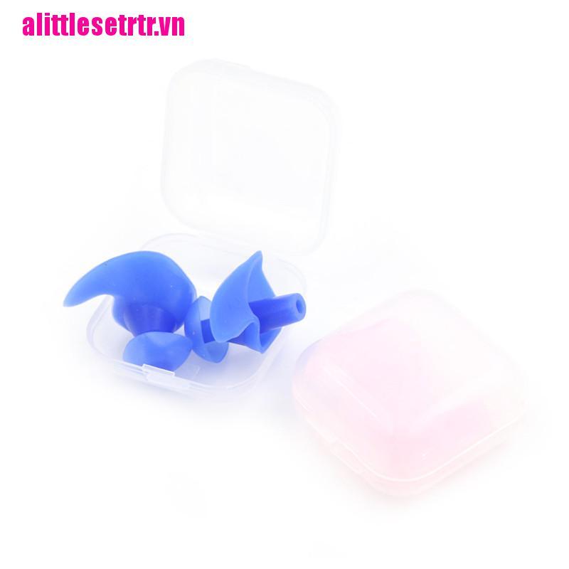 1 Cặp Nút Bịt Lỗ Tai Khi Bơi Bằng Silicone Mềm Tiện Dụng