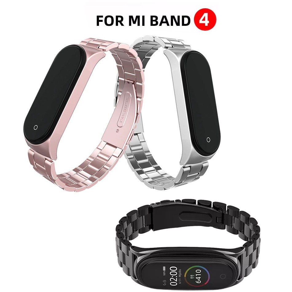 Dây đeo kim loại cho xiaomi mi band 4 BT | day deo kim loai cho xiaomi miband 4