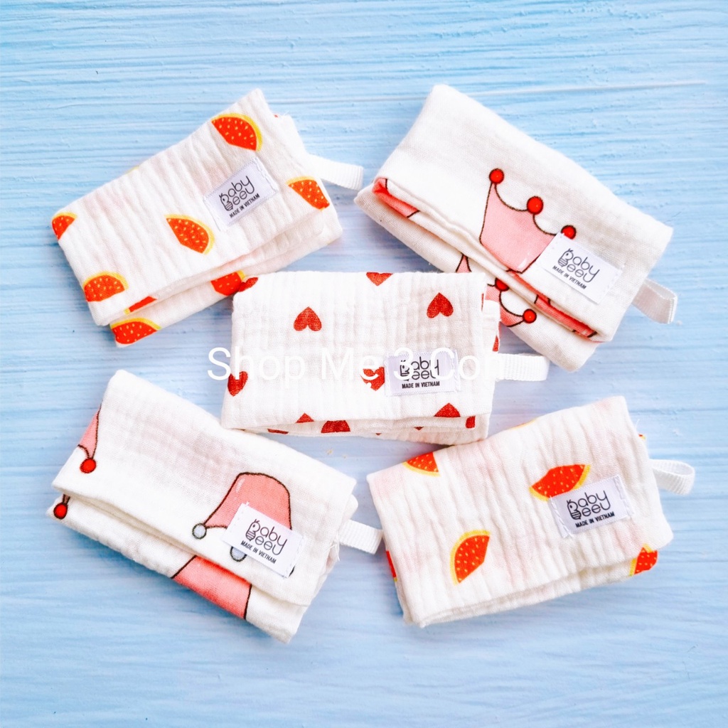 Set 5 Khăn Xô Sữa Organic Baby Bee Cao Cấp