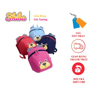 Balo cho bé - Ba Lô Trẻ Em Hình Thú Mặt Gấu Siêu Nhẹ Siêu Bền Chống Nước Cho Bé Yêu (Có 4 Màu)