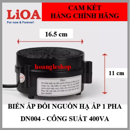 Biến áp lioa 400VA đổi nguồn điện 220v sang 100v, Biến áp tự ngẫu 400va DN004