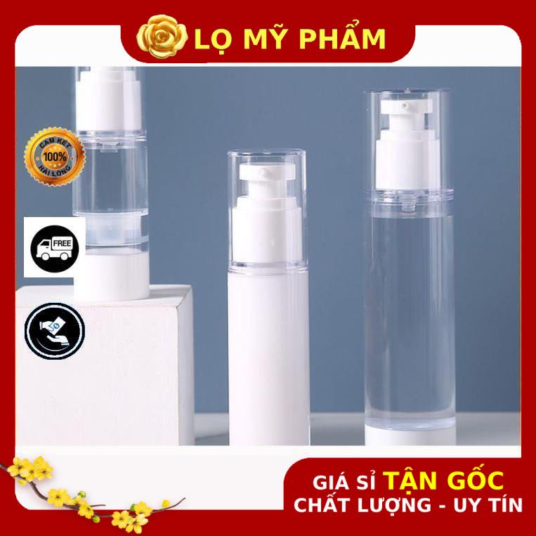 Chai Chiết Mĩ Phẩm ❤ GIÁ TỐT NHẤT ❤ Chai nhựa xịt giọt hút chân không 50ml chiết mỹ phẩm , phụ kiện du lịch