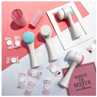 Cọ rửa mặt 2 đầu Lông mềm mịn - Da sạch bụi bẩn và bã nhờn