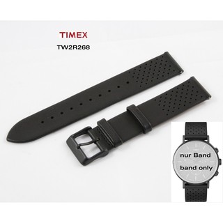 Dây da đồng hồ Nam Timex màu đen 20mm - TW2R268.