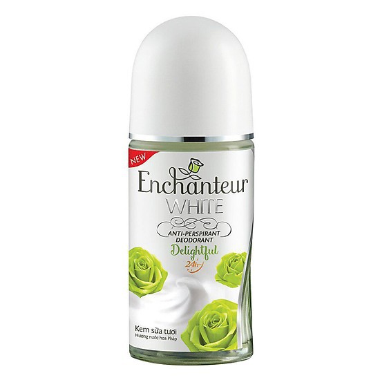 (đủ mùi) Lăn khử mùi trắng da Enchanteur 50ml