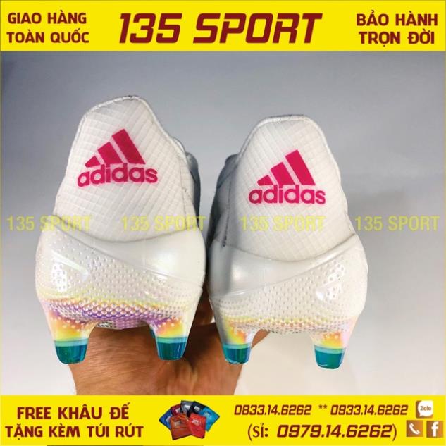 sale 12-12 Giày Bóng Đá Đinh Cao X99 19.1 Trắng Sọc Bạc FG(Bản cao cấp)