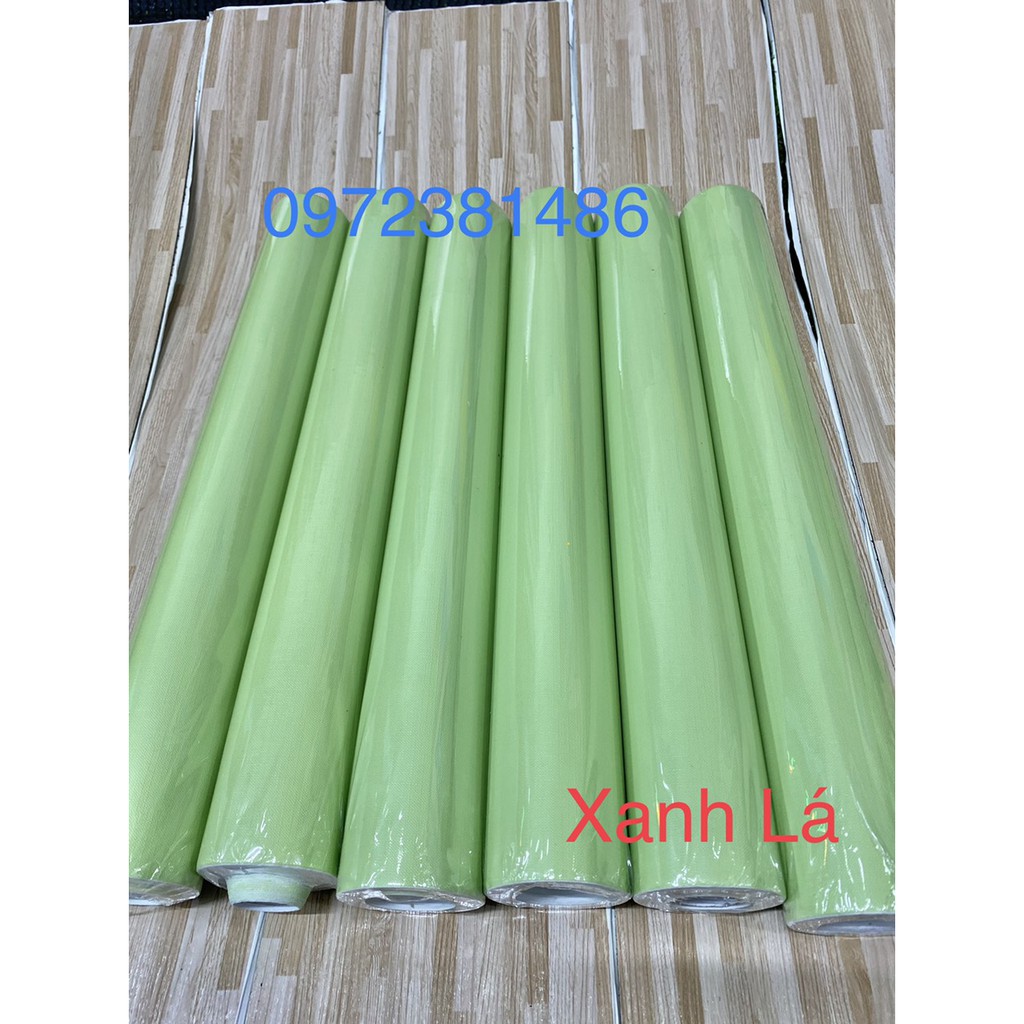 Giấy dán tường Trơn Nhám Pastel nhiều màu keo sẵn chống nước tốt khổ 45cm