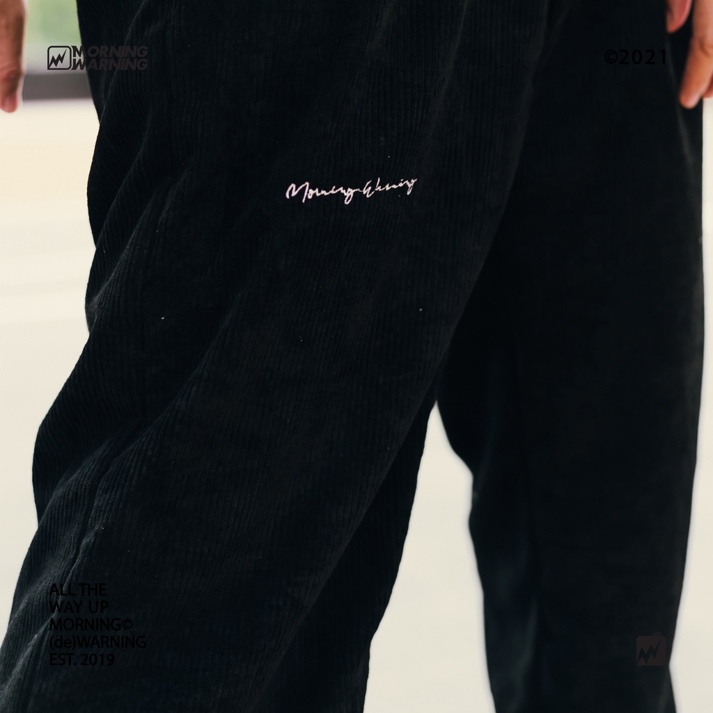 Quần Corduroy - Đen