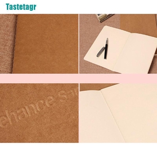 【Tastetagr】Kraft paper notebook blank notepad book vintage journal notebooks