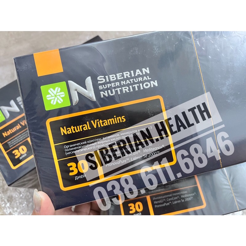 Thực phẩm bảo vệ sức khỏe Siberian Super Natural Nutrition. Natural Vitamins bổ sung vitamin và khoáng chất