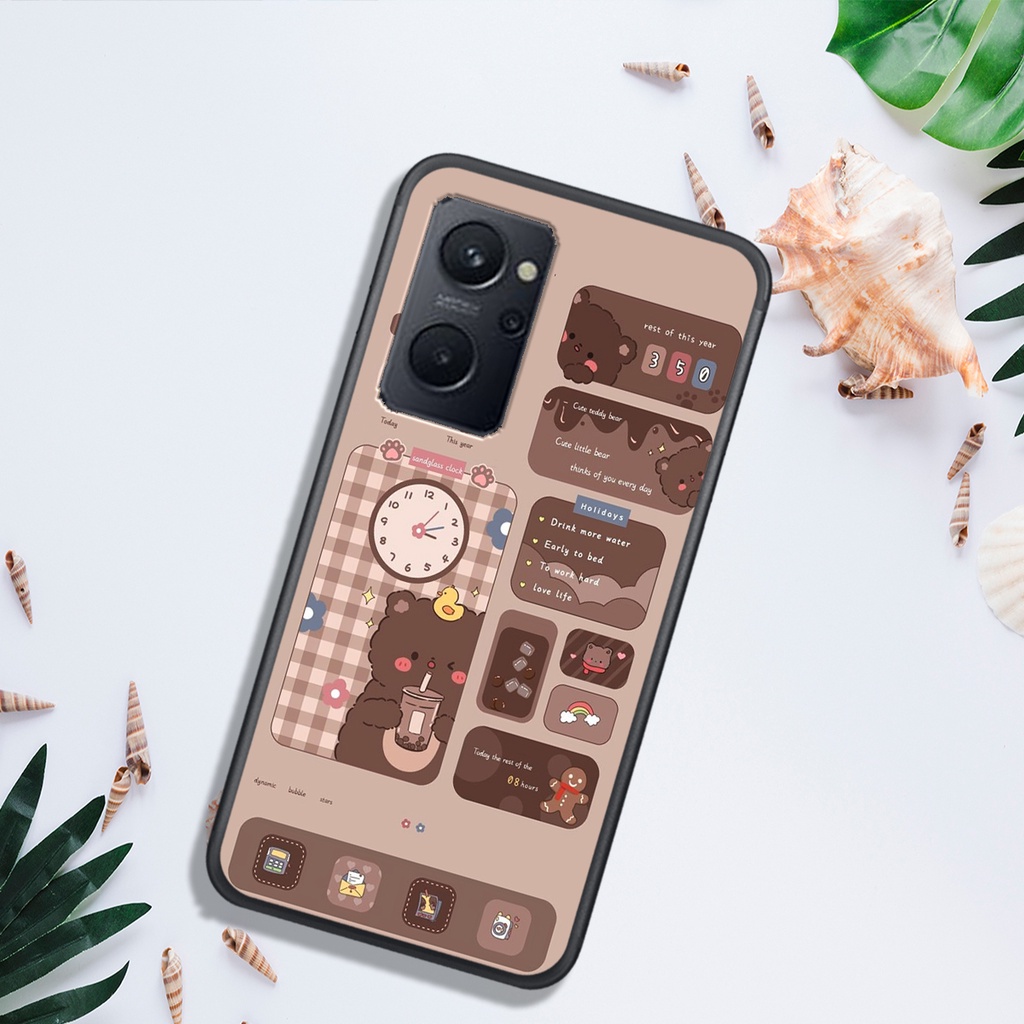 ỐP LƯNG OPPO RENO 8 4G - RENO 8 5G - RENO 8Z,  IN HÌNH GẤU NÂU CHOCOLATE ĐÁNG YÊU.