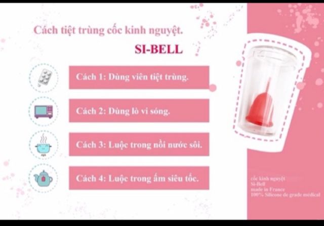 CỐC NGUYỆT SAN SIBELL NHẬP KHẨU PHÁP (CHÍNH HÃNG-FULL QUÀ)