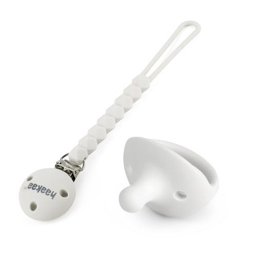 [Chính Hãng] Núm Ti Giả Cao Cấp Silicone Haakaa Kèm Dây Đeo Chống Rơi, Bán Chạy Số 1 New Zealand