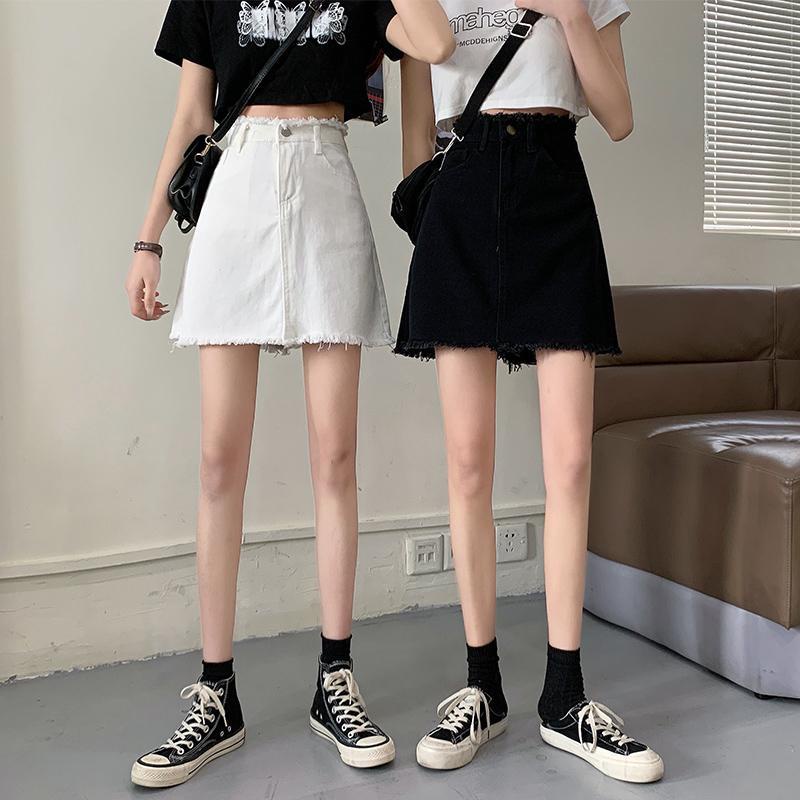 COZOK Chân váy jean Lưng Cao Form Ôm Dễ Phối Đồ