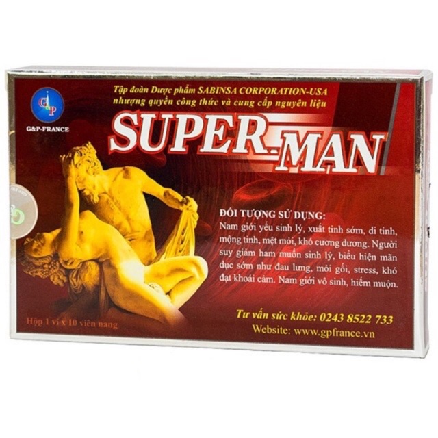 Tăng Cường Sinh Lý Super Man GP