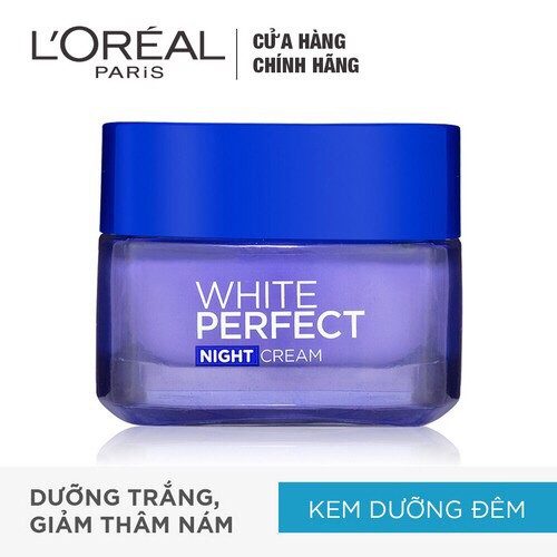 Bộ Đôi Kem Dưỡng Da Trắng Mượt Đều Màu Ngày Và Đêm L'Oreal Paris White Perfect 50mlx2 4.9