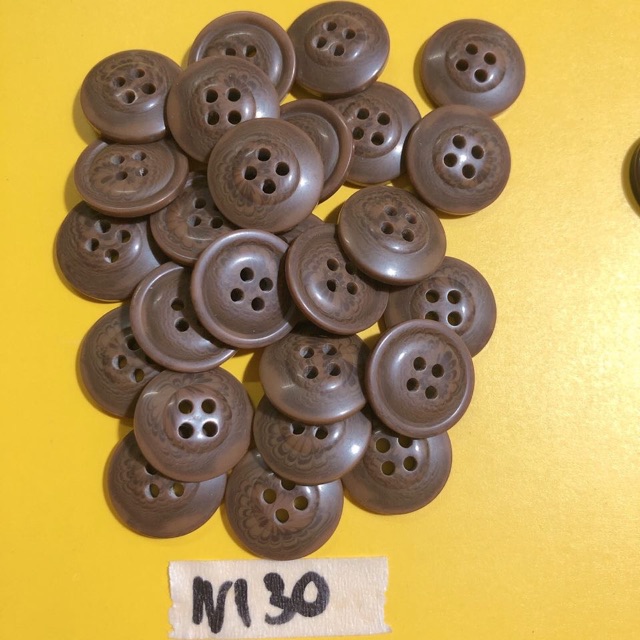 Combo 10 nút áo nâu N129-N132