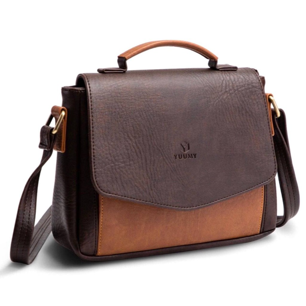 Túi Xách Da Đeo Chéo Hình Hộp Chữ Nhật