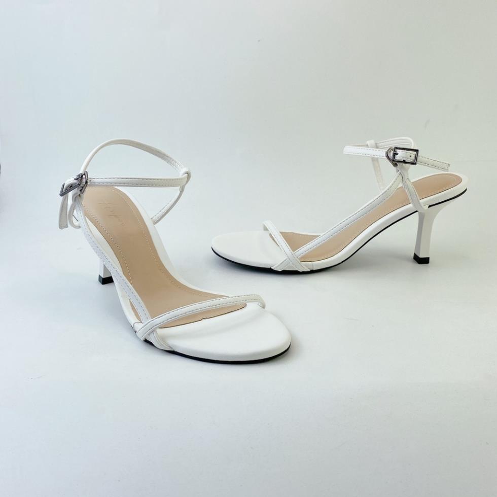 Sandal cao gót nữ 7 phân quai mảnh 1 cm cao cấp HISHOO S009 LaT