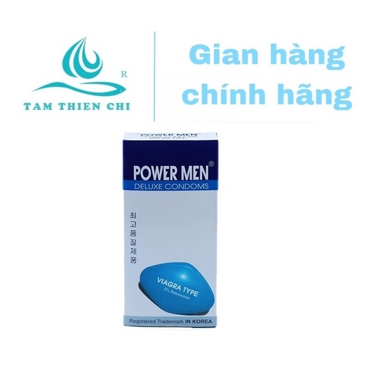 Hộp 12 chiếc Bao cao su POWERMEN VIAGRA mỏng kéo dài TTC