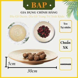 Đĩa gỗ decor, dĩa gỗ trang trí, đựng đồ ăn hàng thủ công tiêu chuẩn xuất khẩu - bap