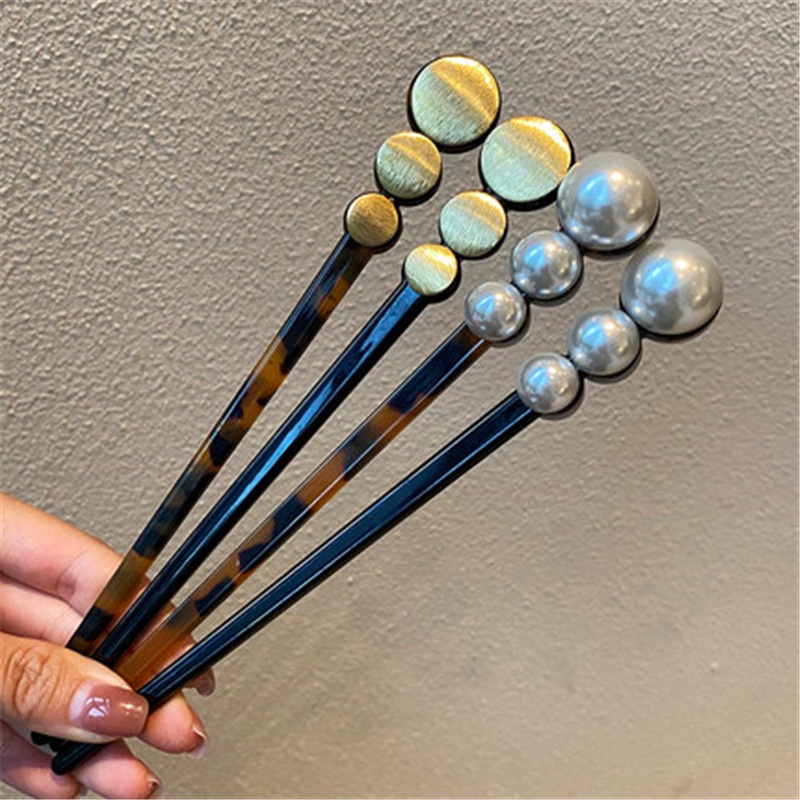 Trâm Cài Tóc Trong Suốt Hình Học Kiểu Trung Hoa Cho Nữ 1 Cái