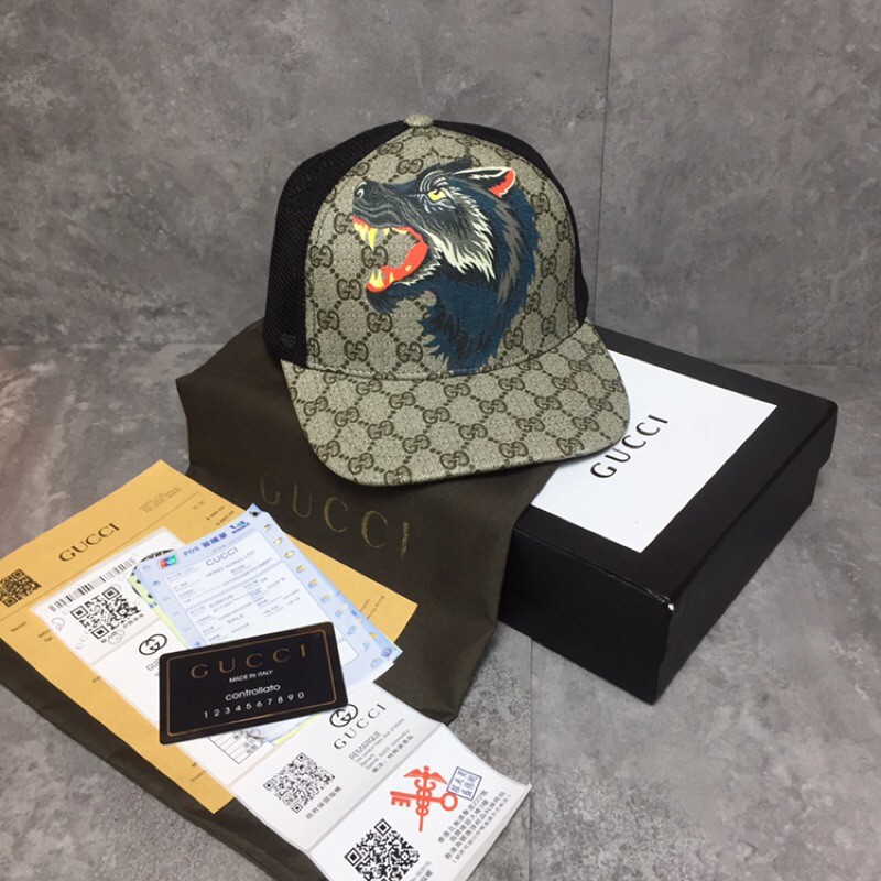 NÓN GUCCI SÓI XÁM SPF FULL BOX