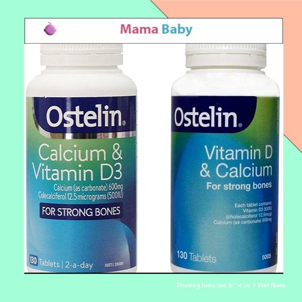[Chính Hãng]  (hộp nhựa) 130 viên Canxi ostelin