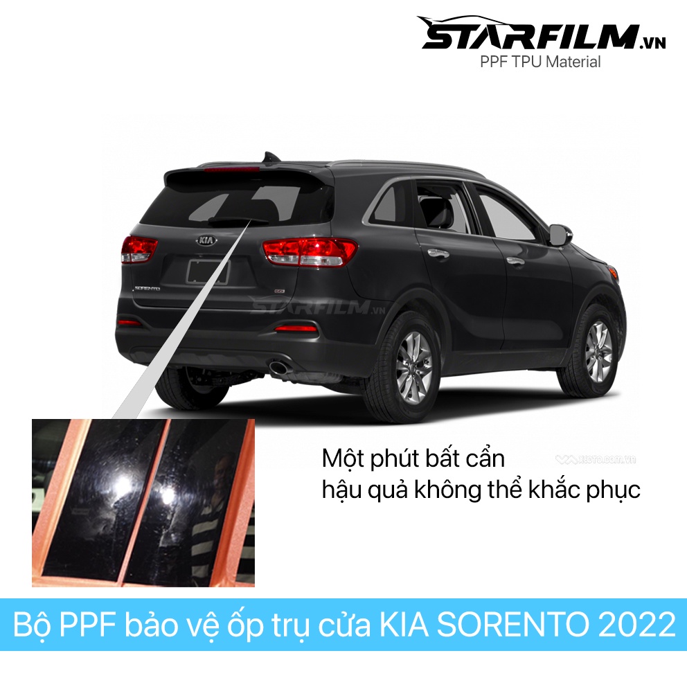 KIA SORENTO 2022 PPF TPU Trụ bóng chống xước tự hồi phục STARFILM